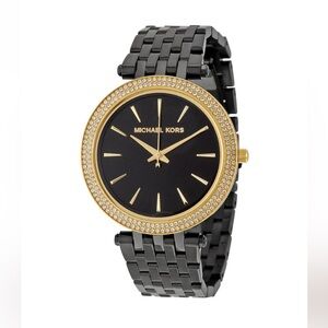 Michael kors gold and black watch
